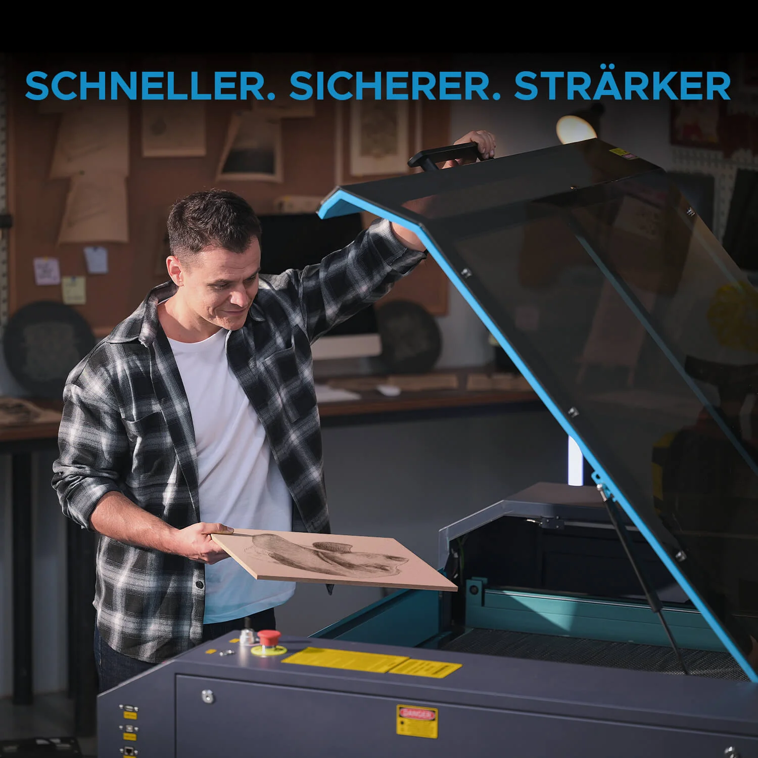 100W CO2 Laser Cutter & Graviermaschine mit 700x500mm Gravurfläche | Pronto-35X - Image 10