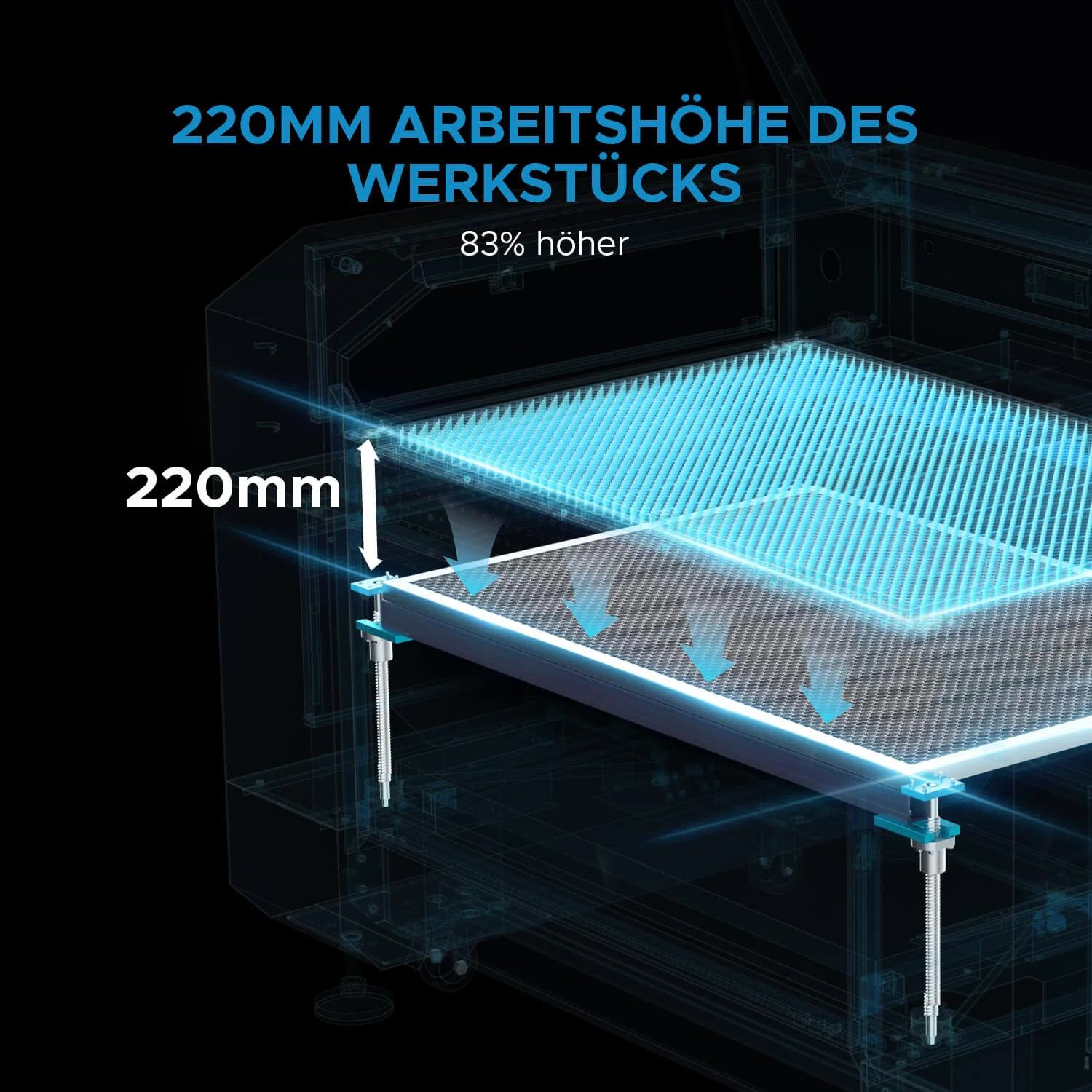 100W CO2 Laser Cutter & Graviermaschine mit 700x500mm Gravurfläche | Pronto-35X - Image 15