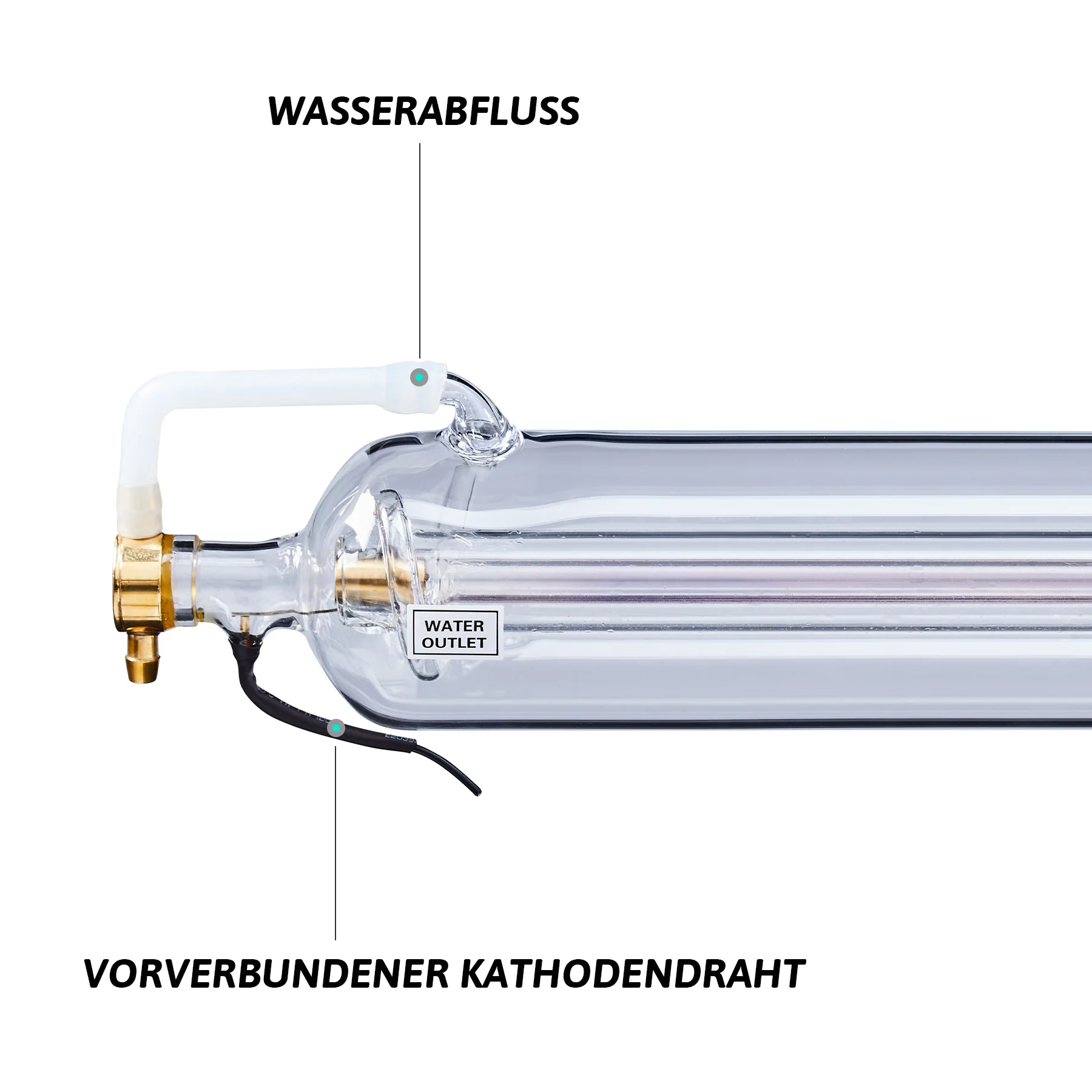 100W CO2 Laserröhre & Laser Tube für Laser Graviermaschinen und Lasercutter | 0100 - Image 6