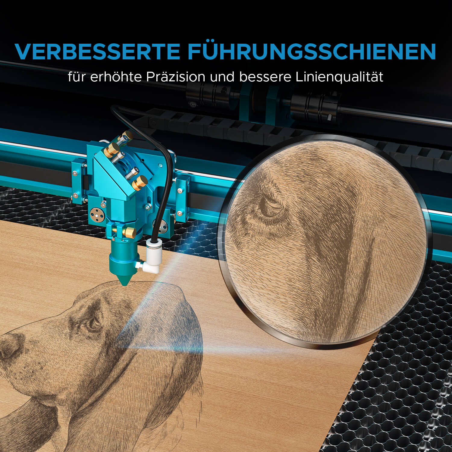 150W CO2 Laser Cutter & Graviermaschine mit 1600x1000mm Gravurfläche | Pronto-75 - Image 13