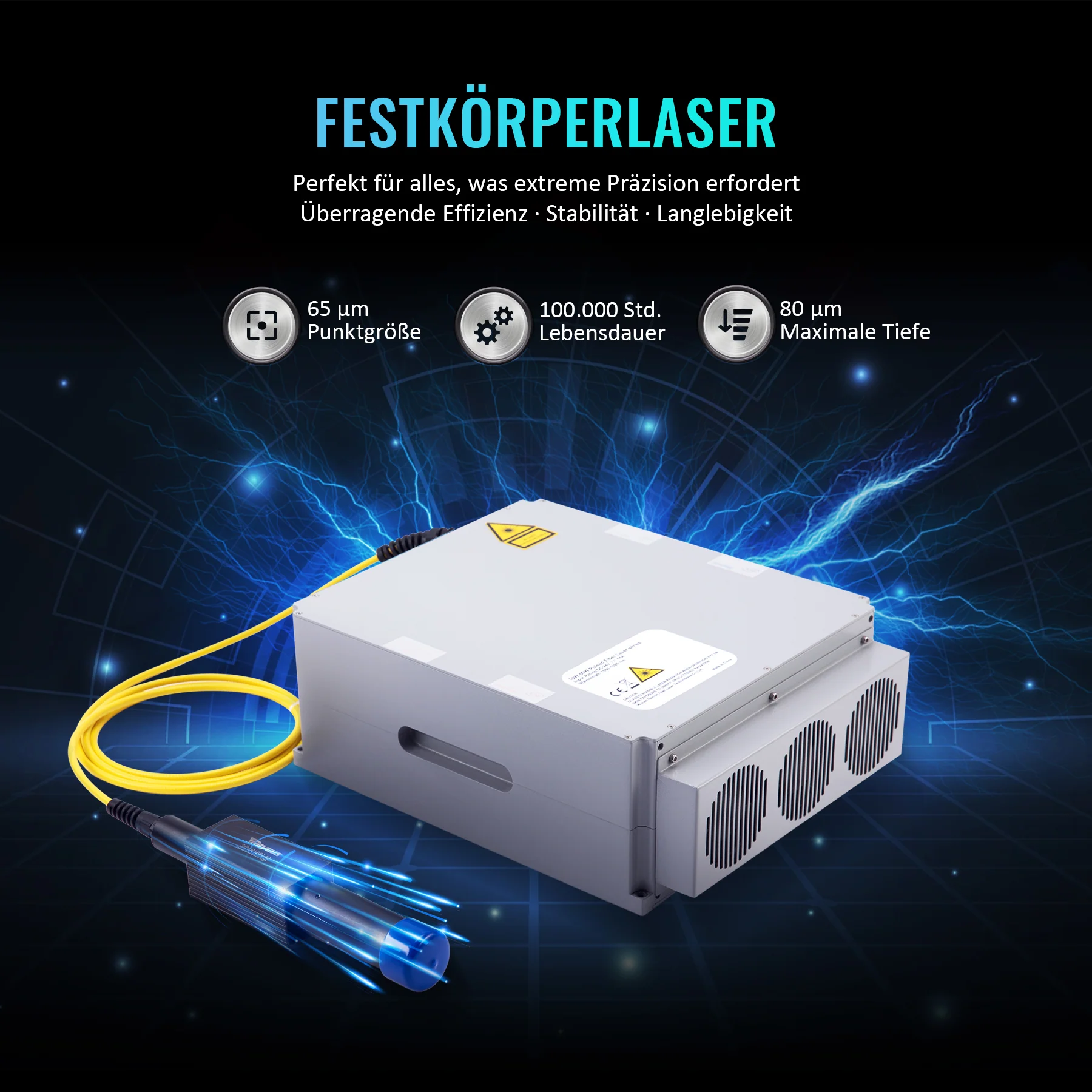 30W Faserlaser Graviermaschine für Metallgravur & Metallbeschriftung | F-30 - Image 10