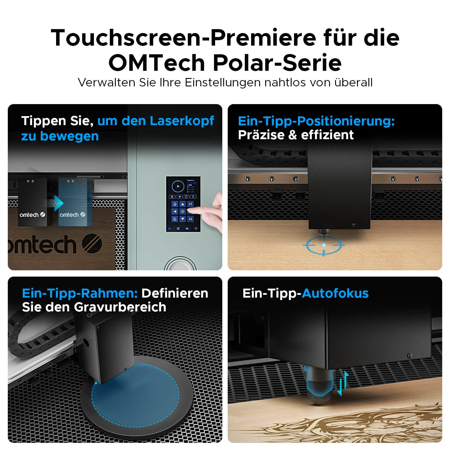 55W Desktop Laser Cutter mit 510x300mm Gravurfläche | Polar Plus - Image 12