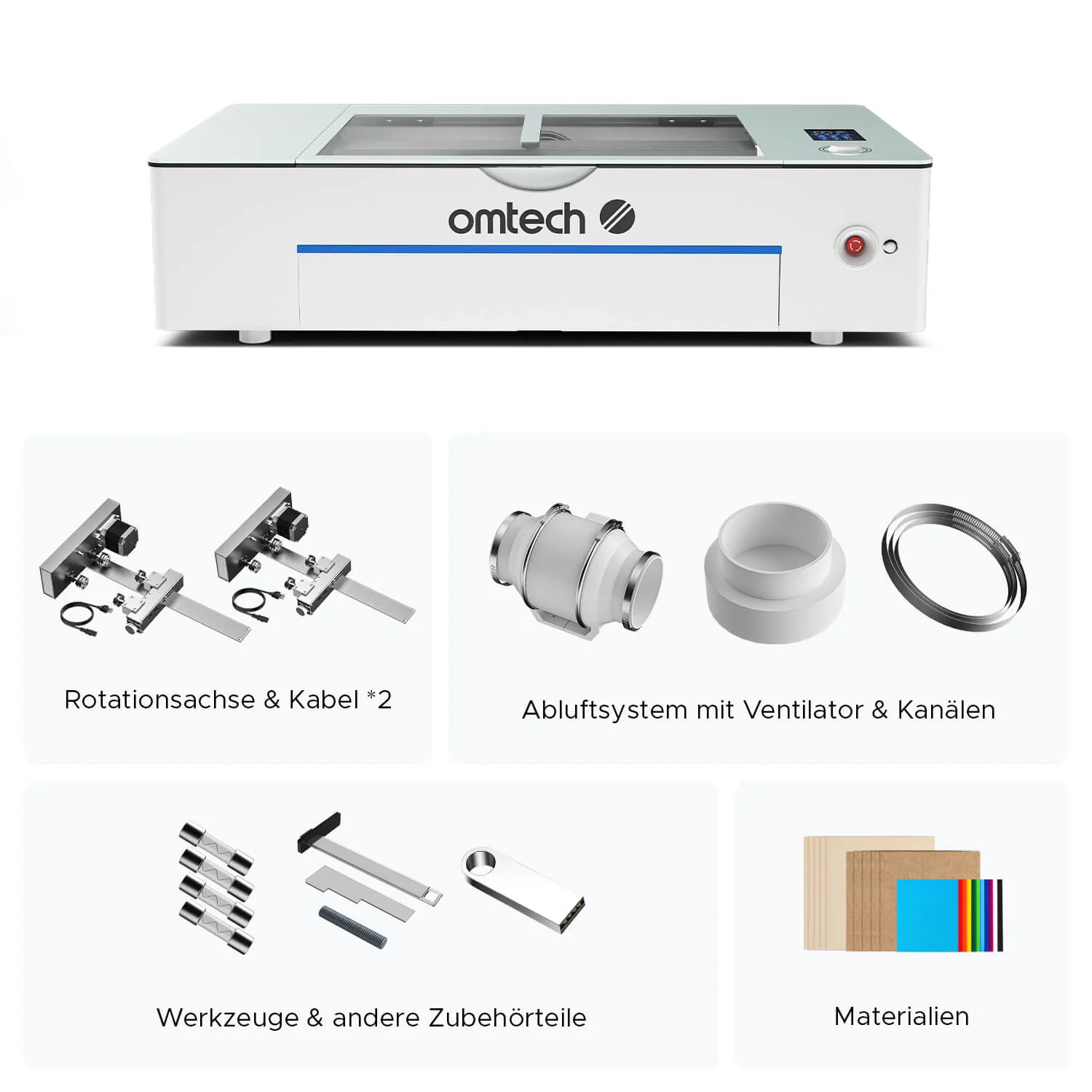 55W Desktop Laser Cutter mit 510x300mm Gravurfläche | Polar Plus - Image 14