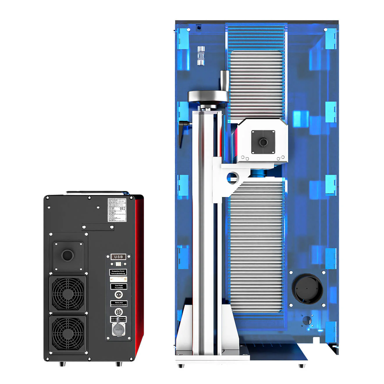 60W MOPA JPT Laser Graviermaschine für farbige Metallgravur & Metallbeschriftung | M-60 - Image 5