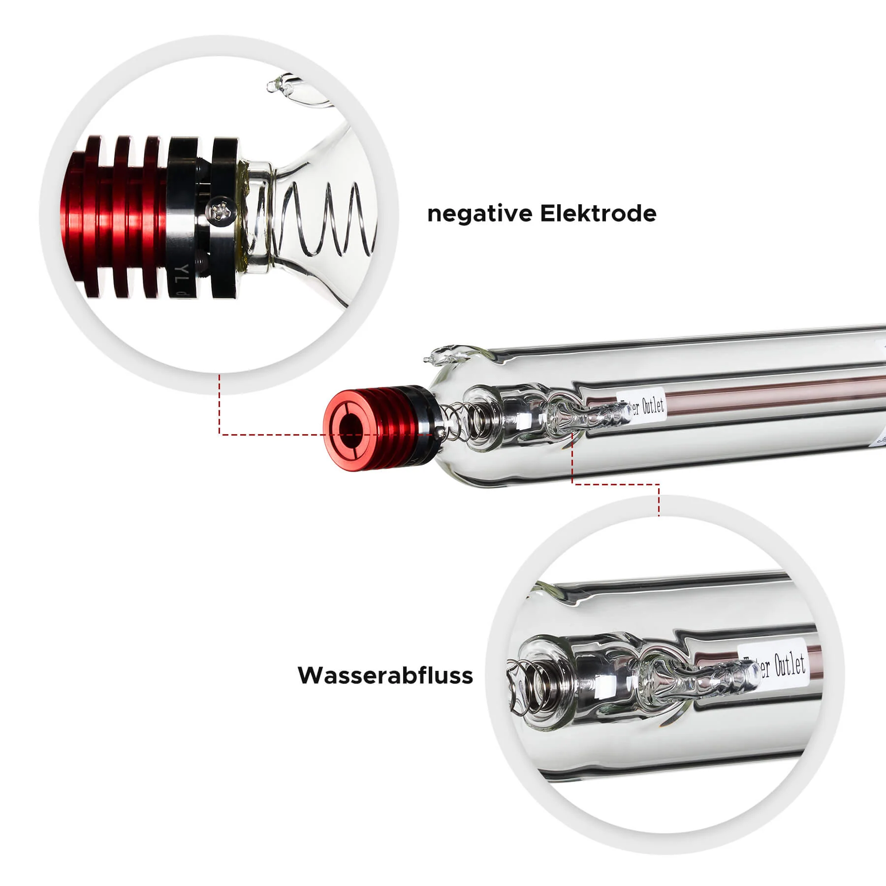 90W CO2 Laserröhre für Laser Graviermaschinen & Cutter| YL-90 - Image 4