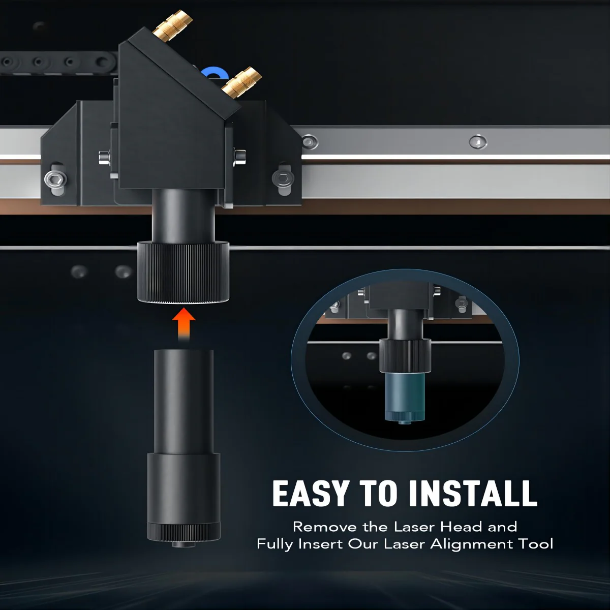Laser-Ausrichthilfe für CO2 Laser Graviermaschinen und Lasercutter | LAT-1655 - Image 2