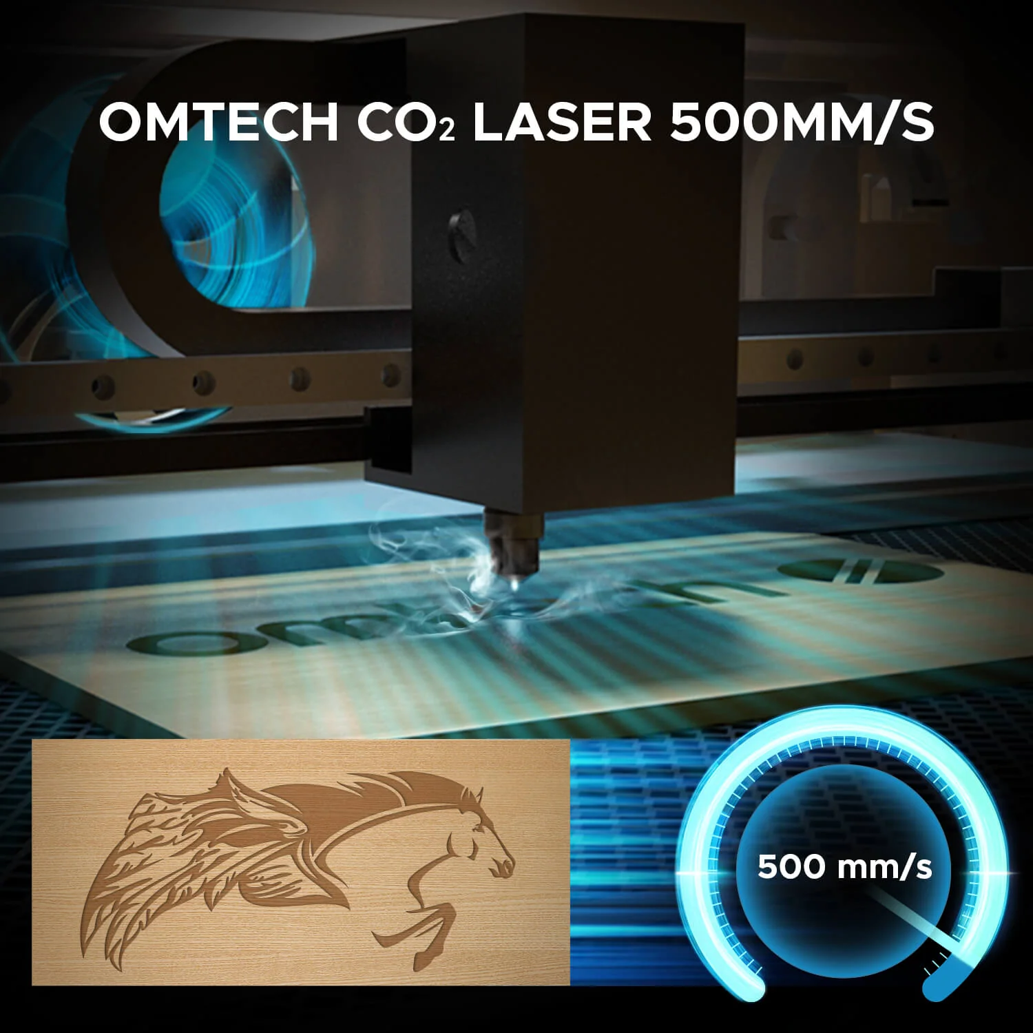50W Desktop Laser Cutter mit 510x300mm Gravurfläche | Polar Laser - Image 10