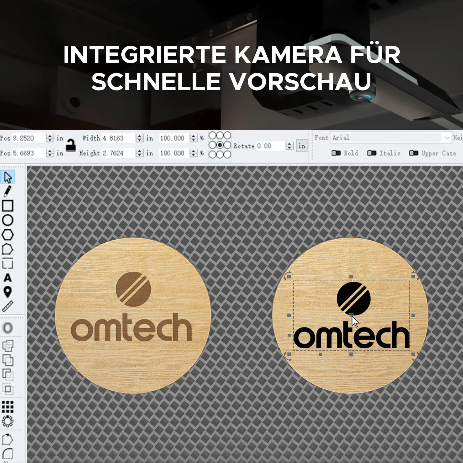 50W Desktop Laser Cutter mit 510x300mm Gravurfläche | Polar Laser - Image 11