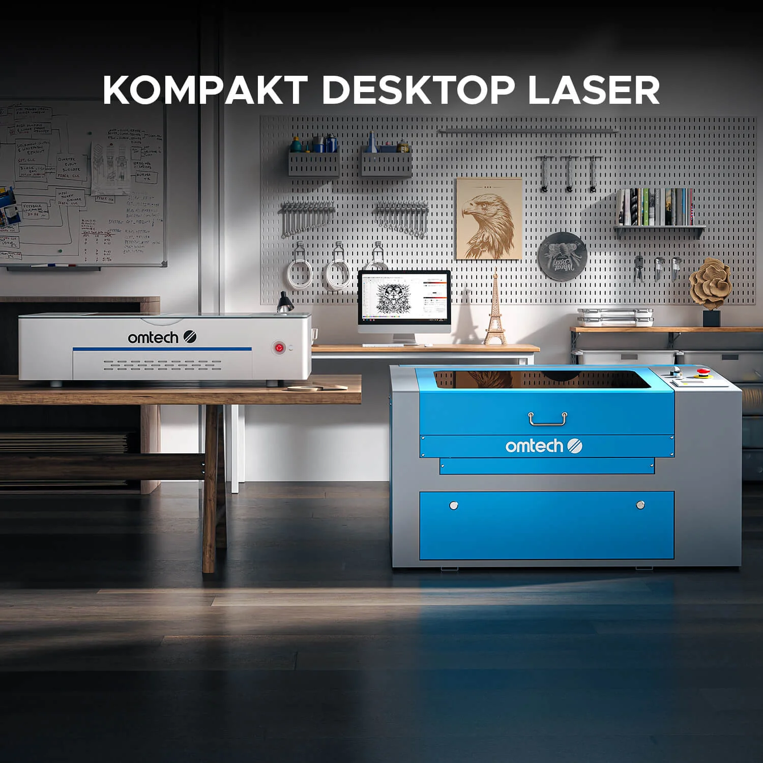 50W Desktop Laser Cutter mit 510x300mm Gravurfläche | Polar Laser - Image 7